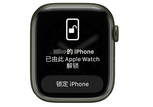 南溪苹果手机维修分享用 AppleWatch 解锁配备面容 ID 的 iPhone方法 