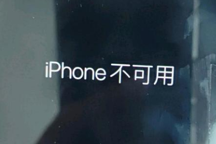 南溪苹果服务网点分享锁屏界面显示“iPhone 不可用”如何解决 